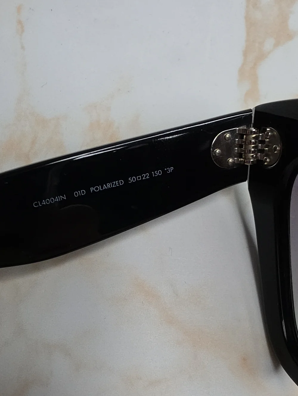 Celine Oversized Polarized cat-eye acetate sunglasses Black Cl4004IN